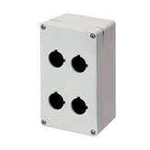 Elfin  Push-button enclosure, 4 hole Ø 22, 92x152x70mm - Rubicon Partner Portal
